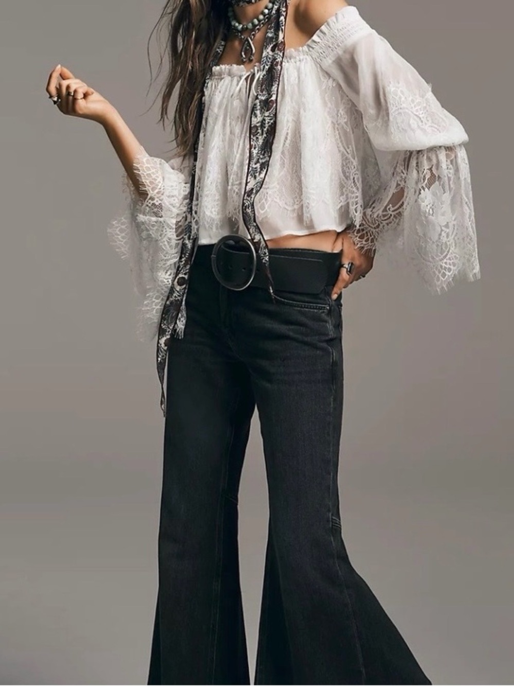 NWT Free People We The Free Emre Low Rise Flare Jeans Bell Bottom $98 Size 28
